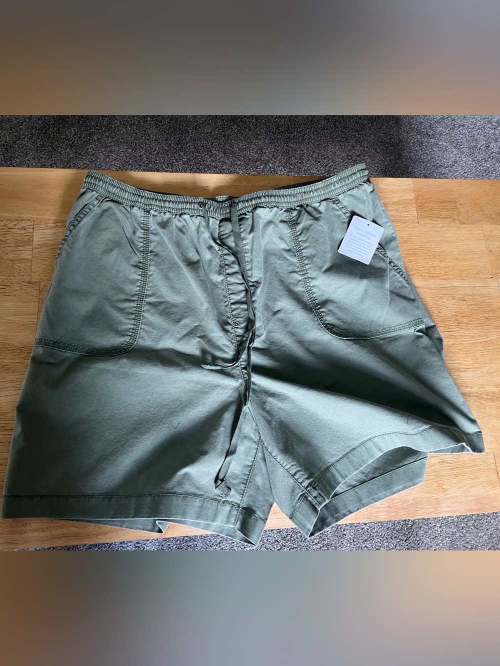 Brand NWT LL Bean 100% cotton drawstring shorts - size 18